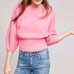 Anthropologie Pink Sweater